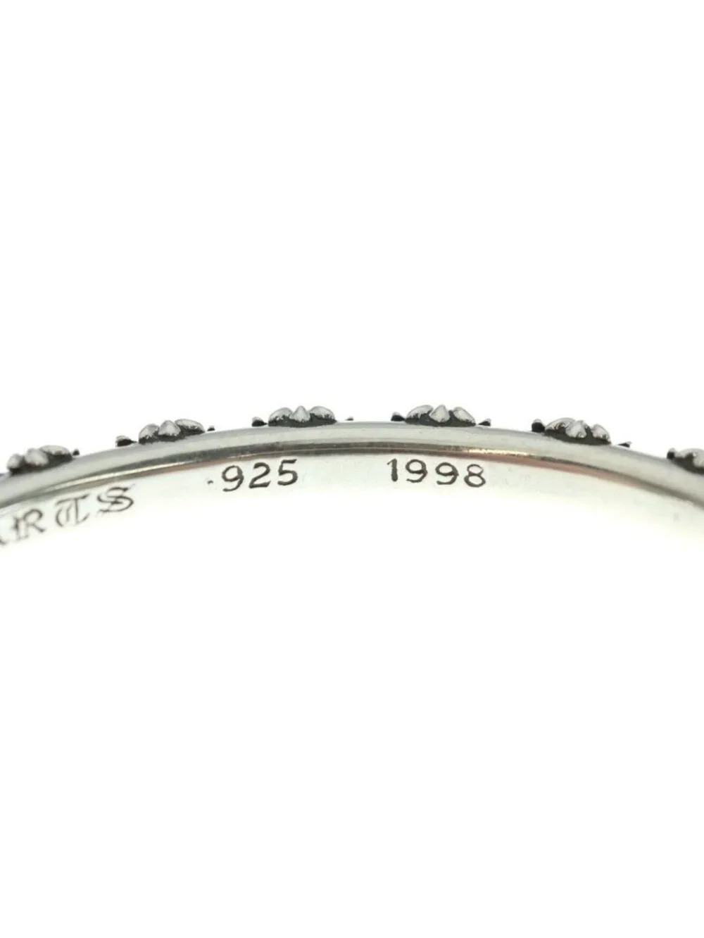 Chrome Hearts Bangle Cross Band Bracelet Silver